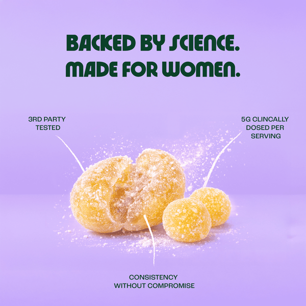 Close-up of pineapple flavoured creatine monohydrate gummies